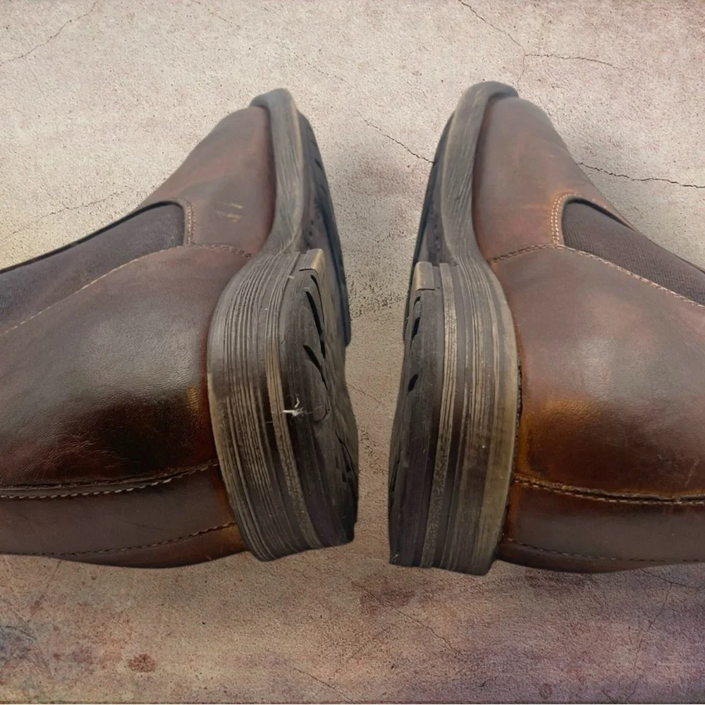 Bed|Stu Men's Brown Distressed Leather Boots Size 10